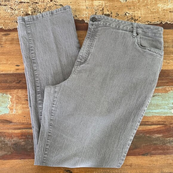 Denim 24/7 Gray Denim Stretchy Jeans Size 22T - Picture 3 of 10